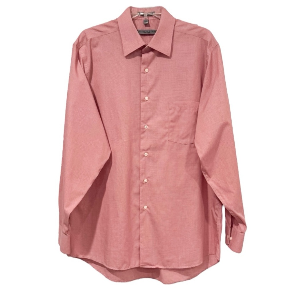 Geoffrey Beene Pinstripe Non Iron Cotton Dress Shirt